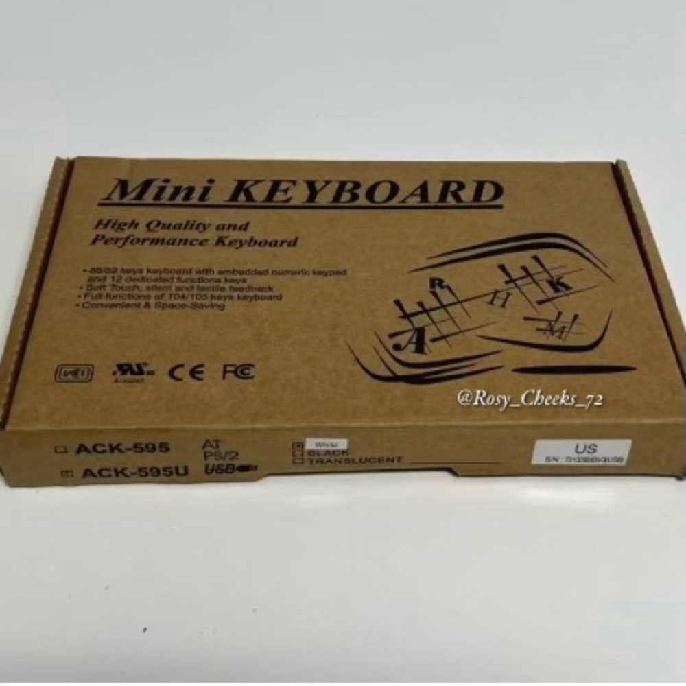 Mini-Keyboard ACK-595U USB Keyboard